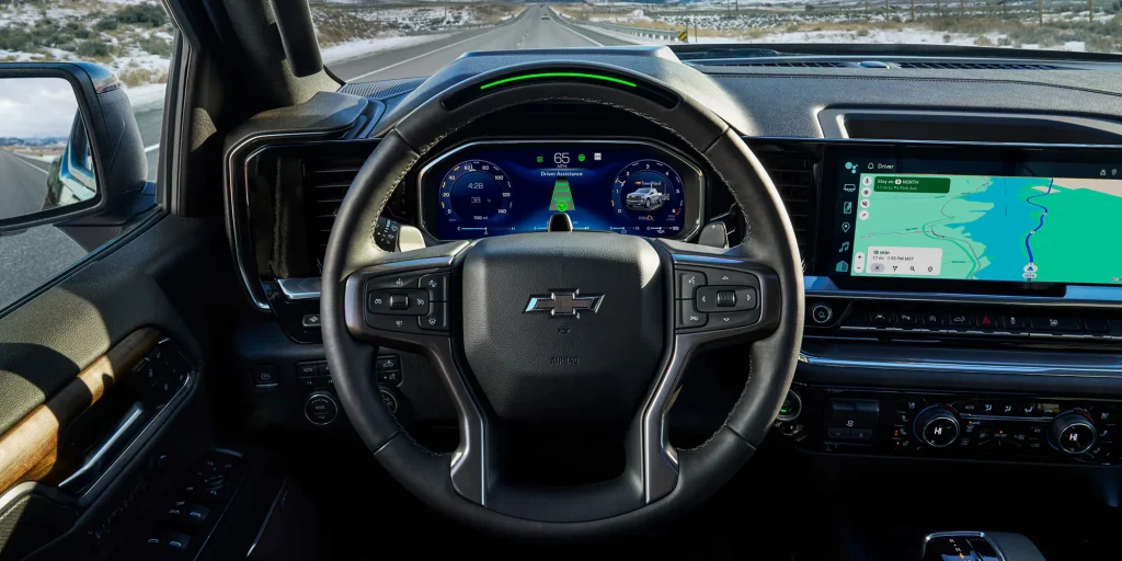 Half-ton diesel truck interior 2025